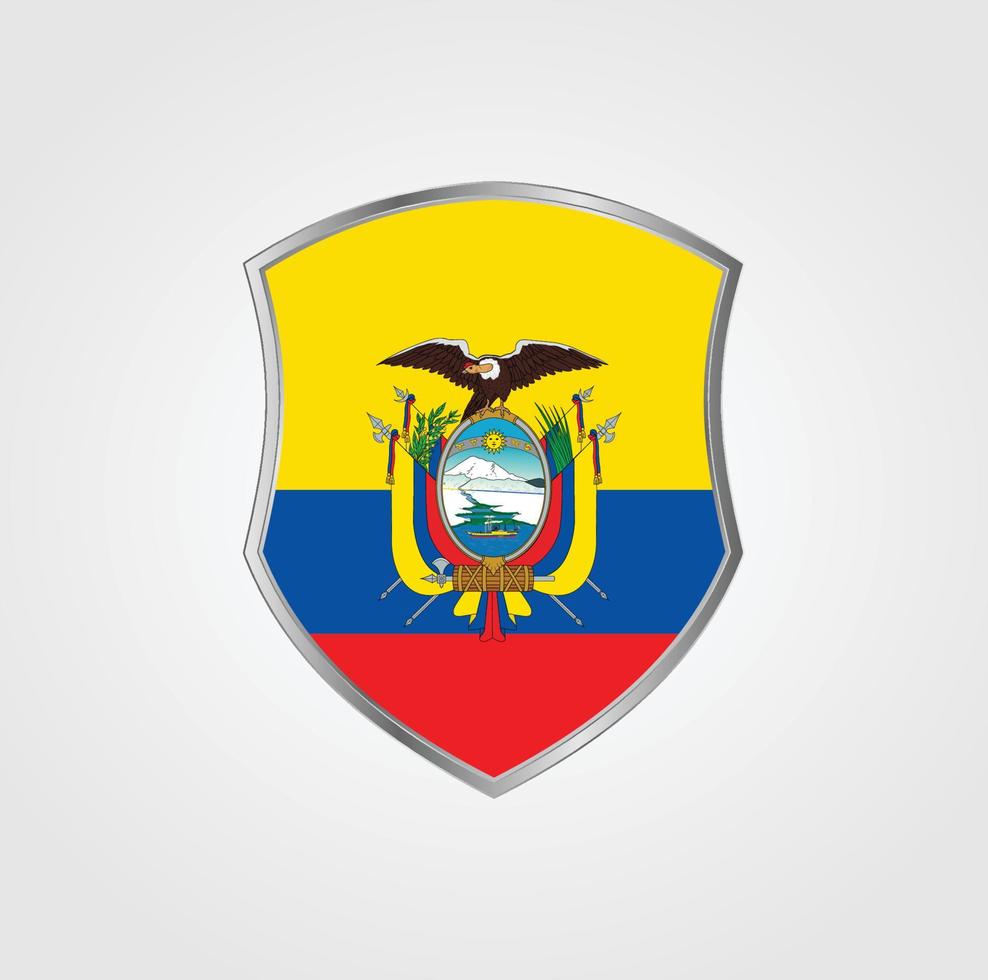 ecuador vlag ontwerp vector