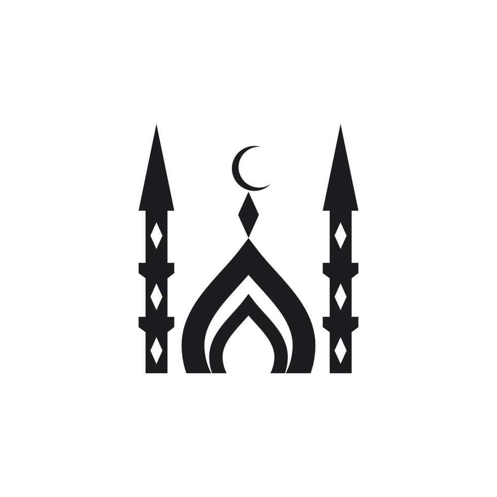 islamitisch logo, moskee vector