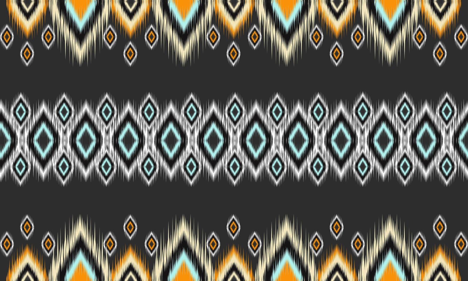 geometrische etnische oosterse ikat patroon traditioneel ontwerp voor achtergrond,tapijt,behang,kleding,inwikkeling,batik,stof,vector illustration.embroidery stijl. vector