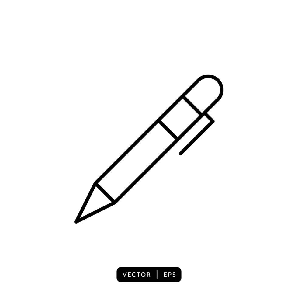 pen pictogram vector - teken of symbool