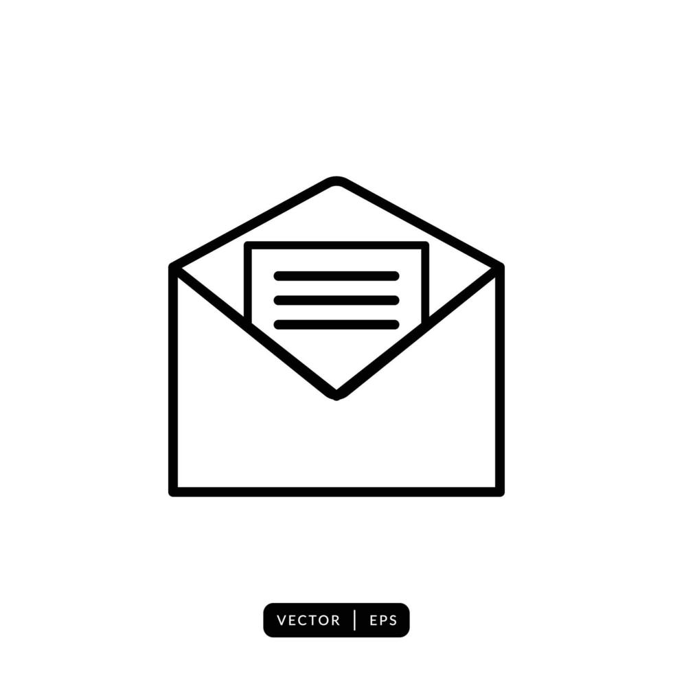 envelop pictogram vector - teken of symbool