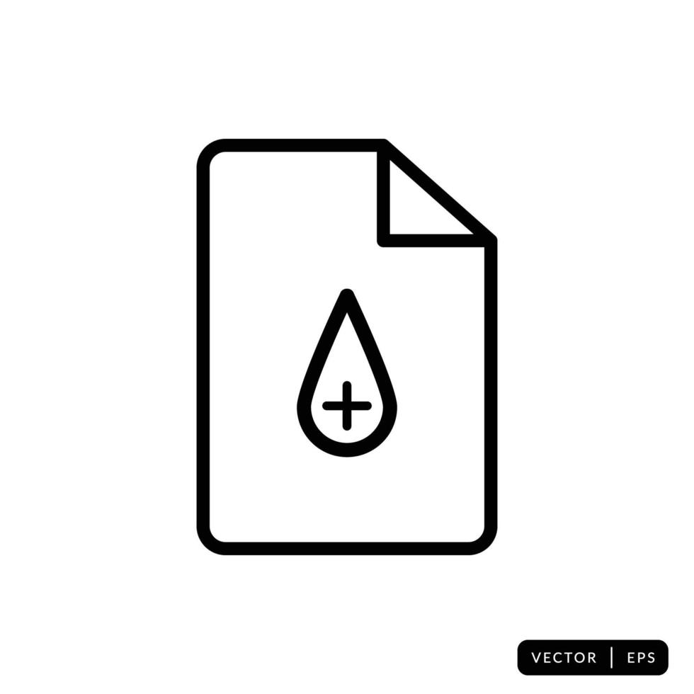 medisch dossier pictogram vector - teken of symbool