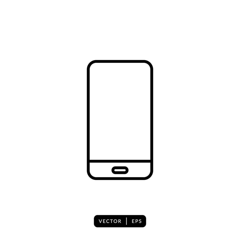 mobiele telefoon pictogram vector - teken of symbool