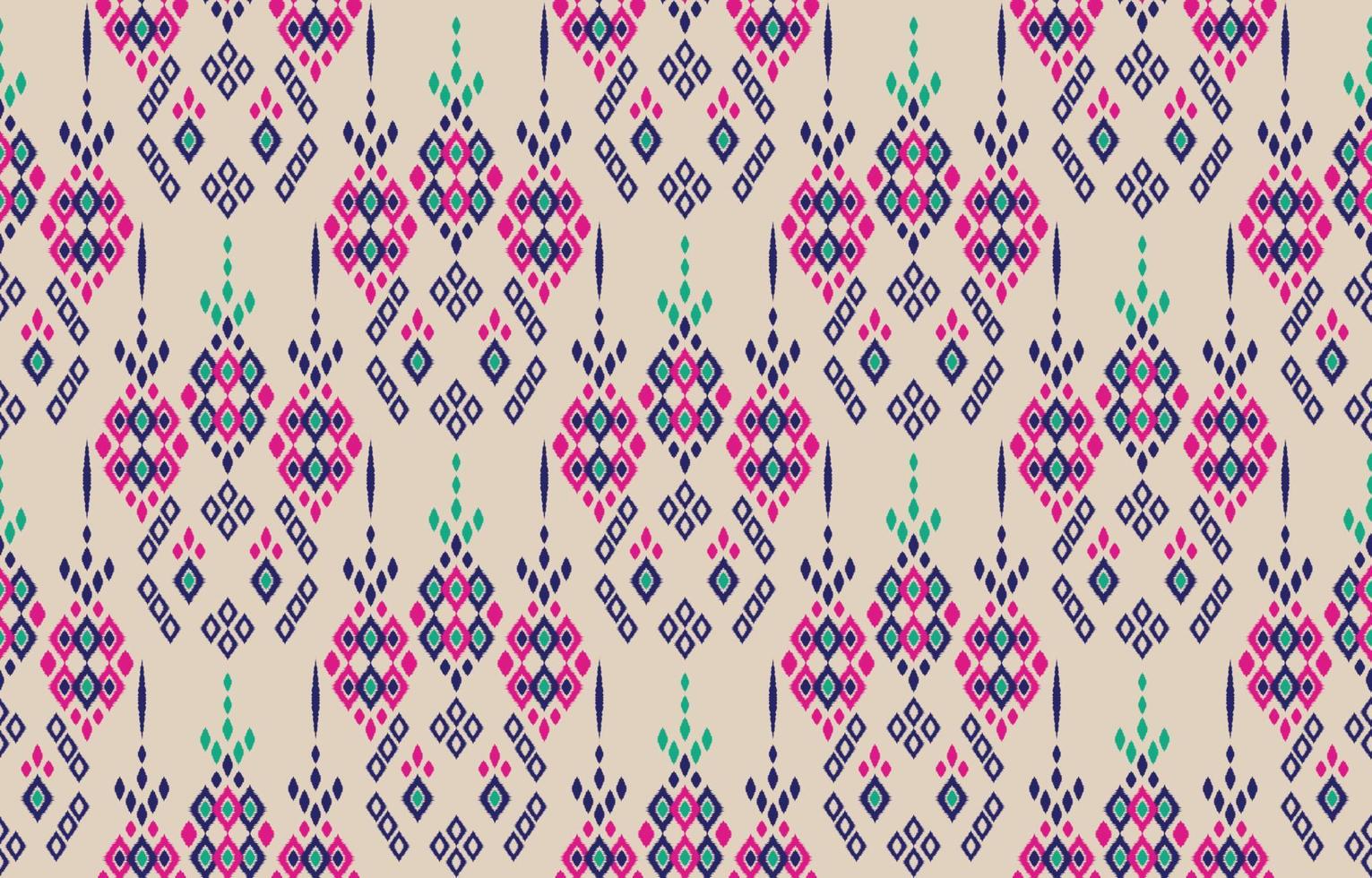 mooie etnische abstracte ikat-kunst. naadloze patroonchevron in tribale, folkborduurruit en Mexicaanse stijl. Azteekse geometrische kunst ornament print. ontwerp voor tapijt, behang, inwikkeling. vector