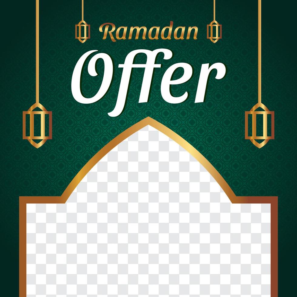 ramadan aanbieding post vector