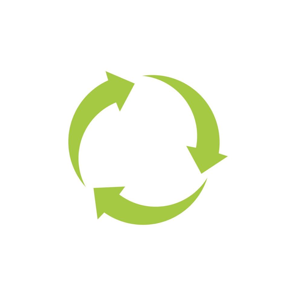 recycle pictogram. recycle recycling symbool. vectorillustratie. geïsoleerd op een witte achtergrond. vector