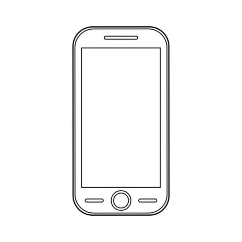 Smartphone overzicht pictogram. vector