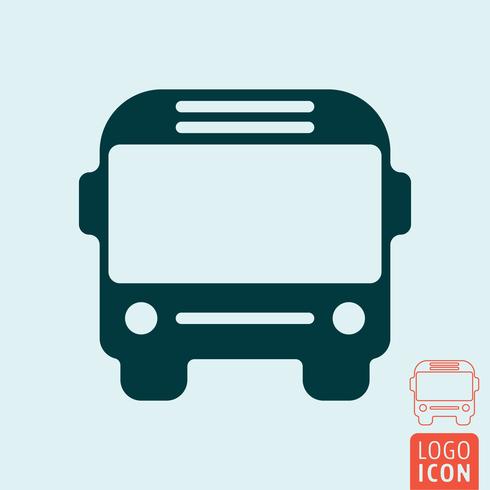 Bus pictogram geïsoleerd vector