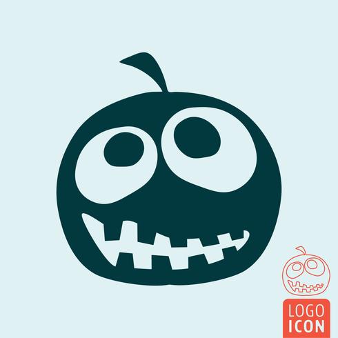 Halloween pompoen pictogram vector