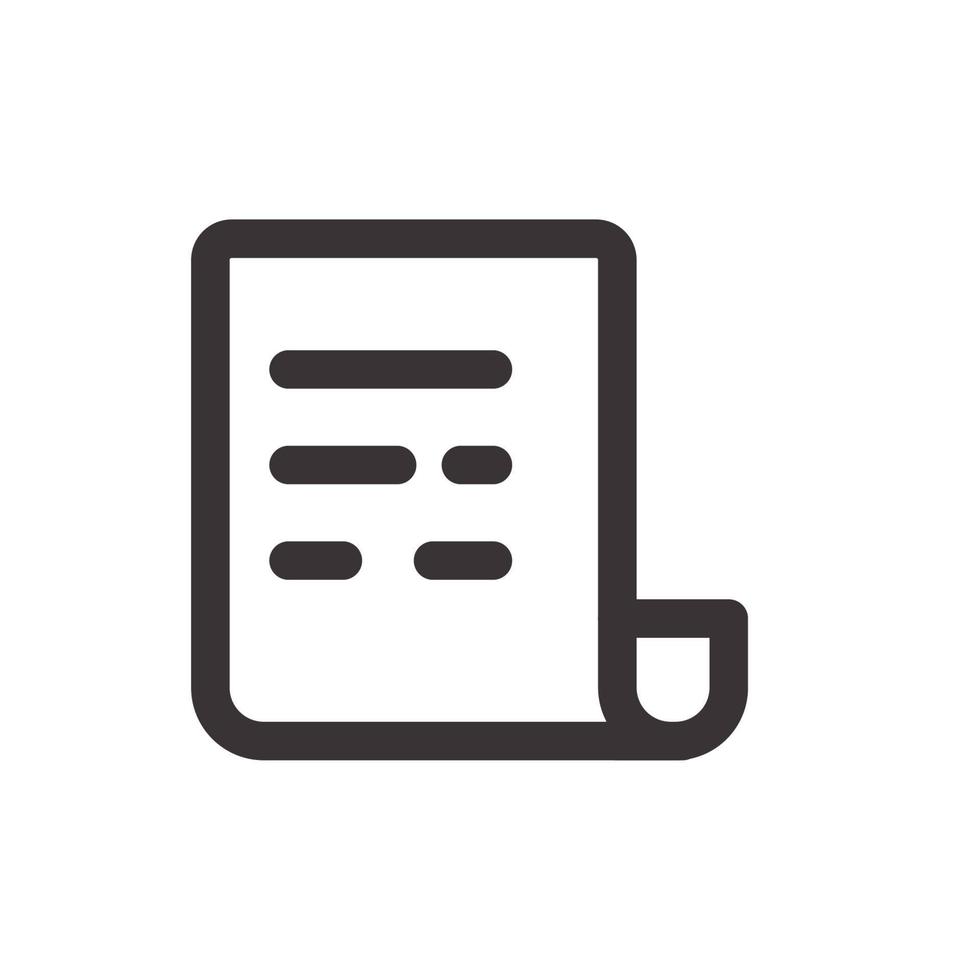 document papier interface icoon vector