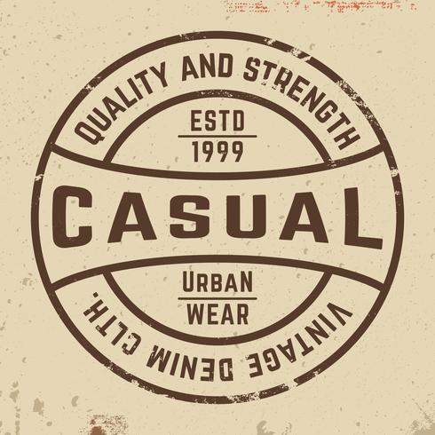 Casual vintage stempel vector