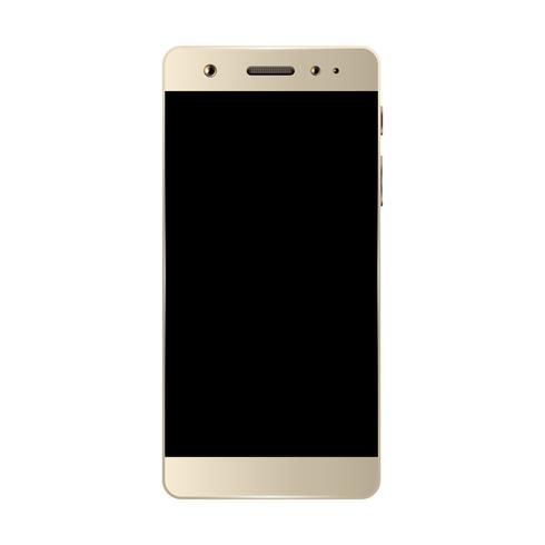 Witte smartphone geïsoleerd vector