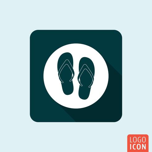 Flip Flop pictogram geïsoleerd vector