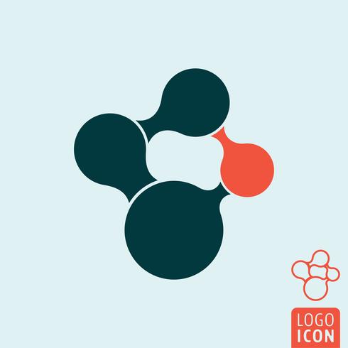 Molecuul pictogram geïsoleerd vector