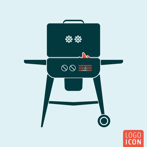 BBQ-pictogram geïsoleerd vector