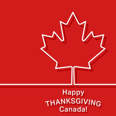 Canada thanksgiving kaart vector