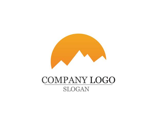 Berg Logo Business Sjabloon Vector
