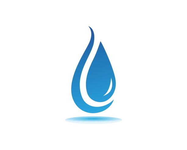 waterdruppel Logo Template vector illustratie ontwerp