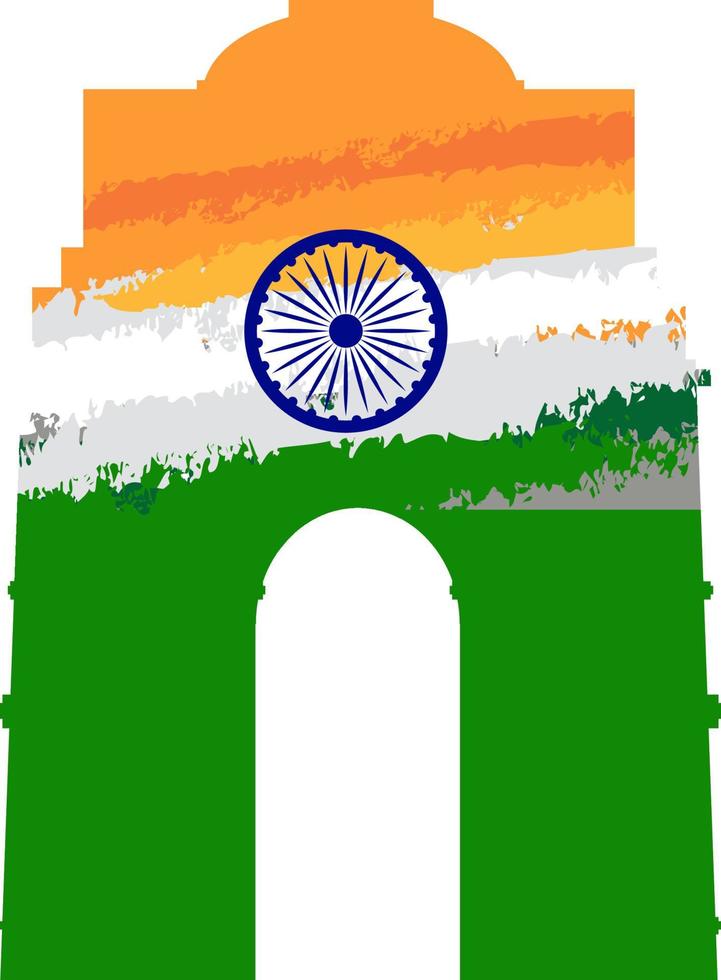 ontwerp van de vlag van india bij het bouwen vector