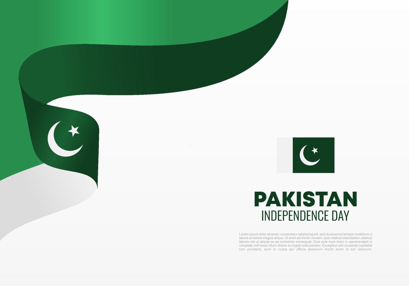 onafhankelijkheidsdag pakistan voor nationale viering op 14 augustus. vector