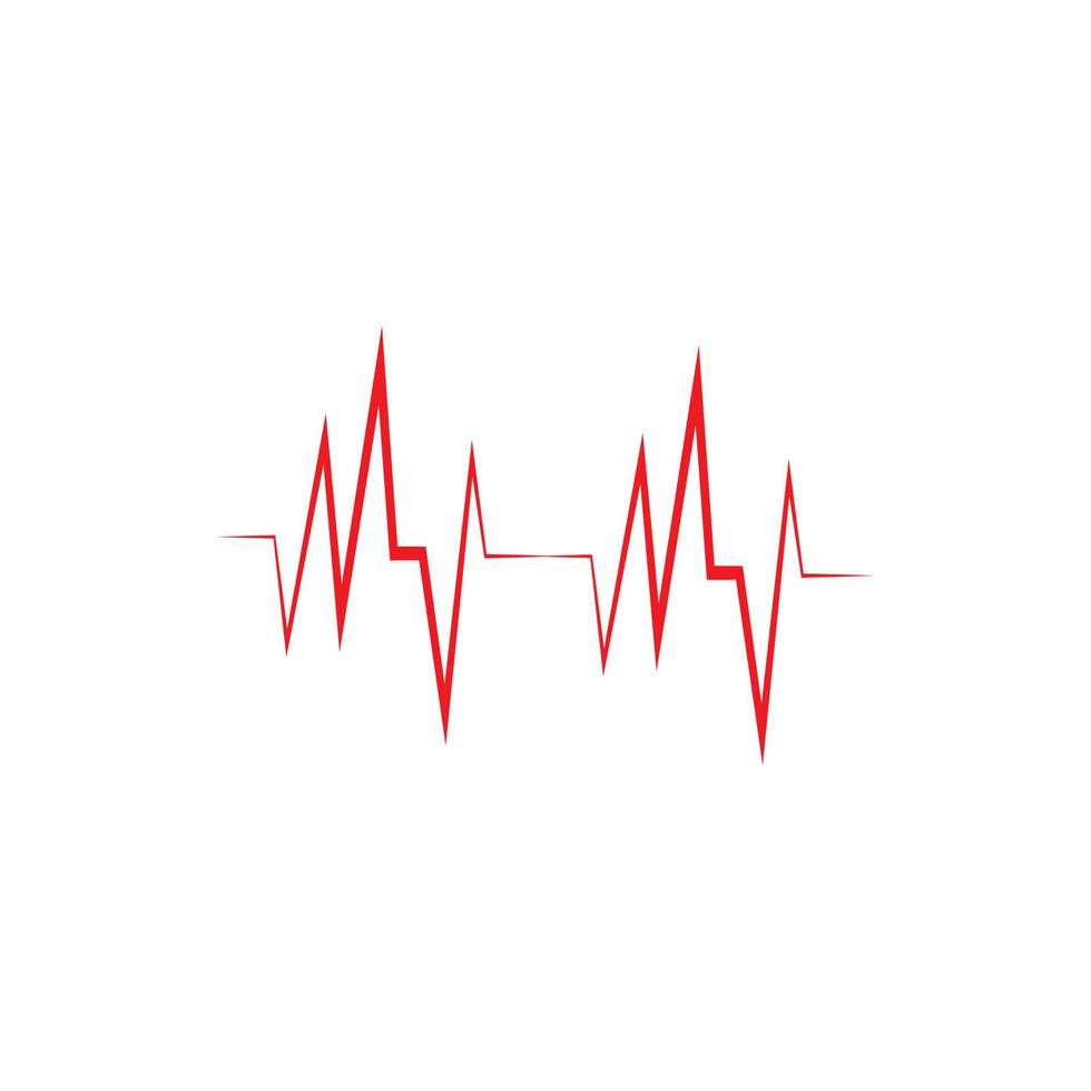 pulslijn illustratie vector sjabloon