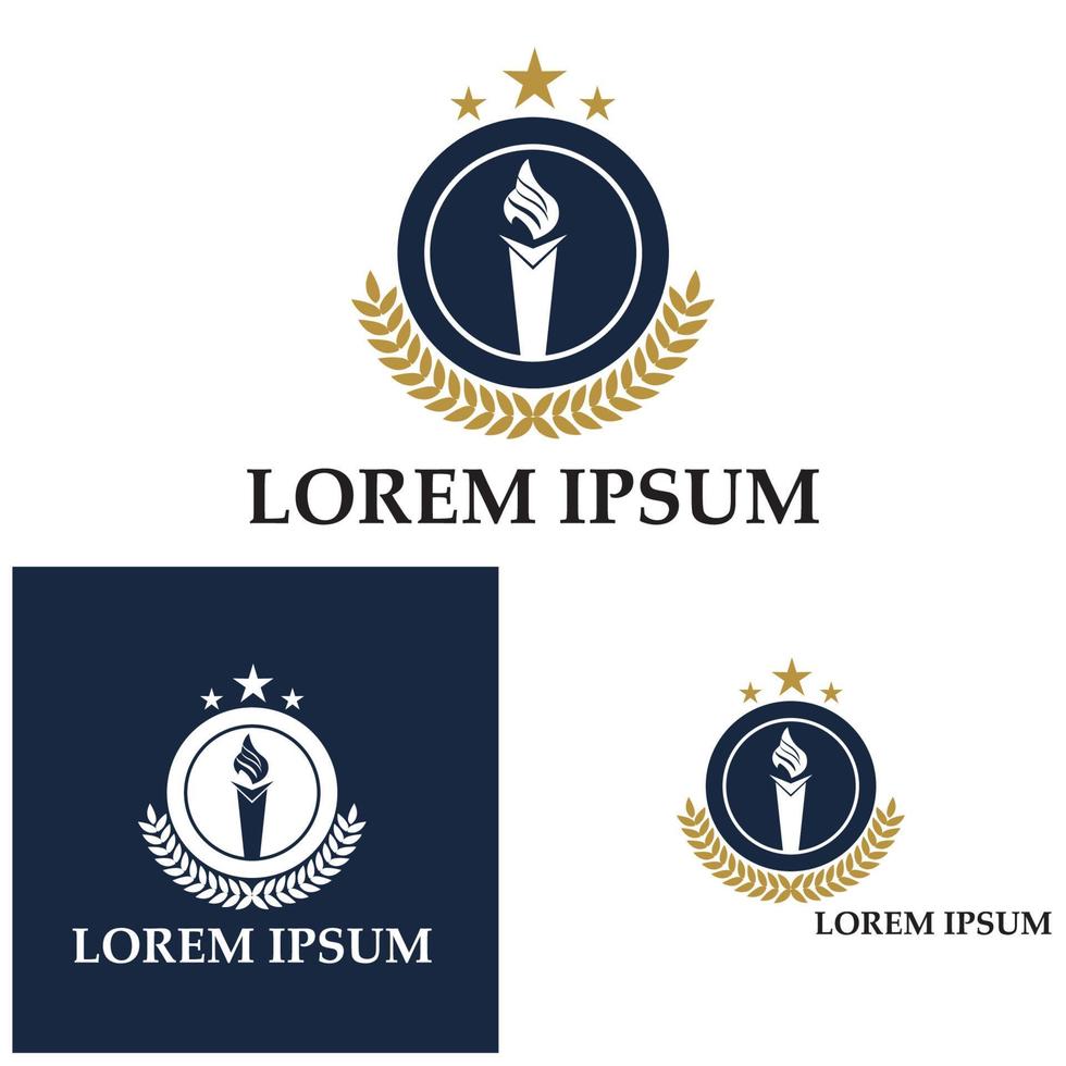 universiteitsacademie school en cursus logo ontwerpsjabloon vector