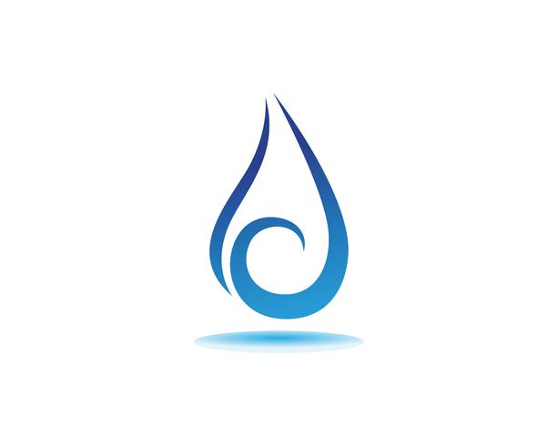 waterdruppel Logo Template vector illustratie ontwerp