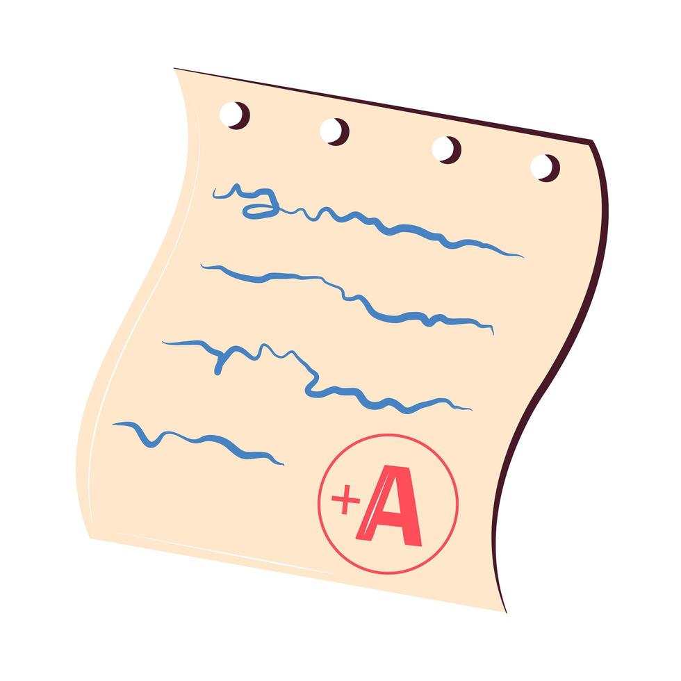 schoolonderwijs examens vector