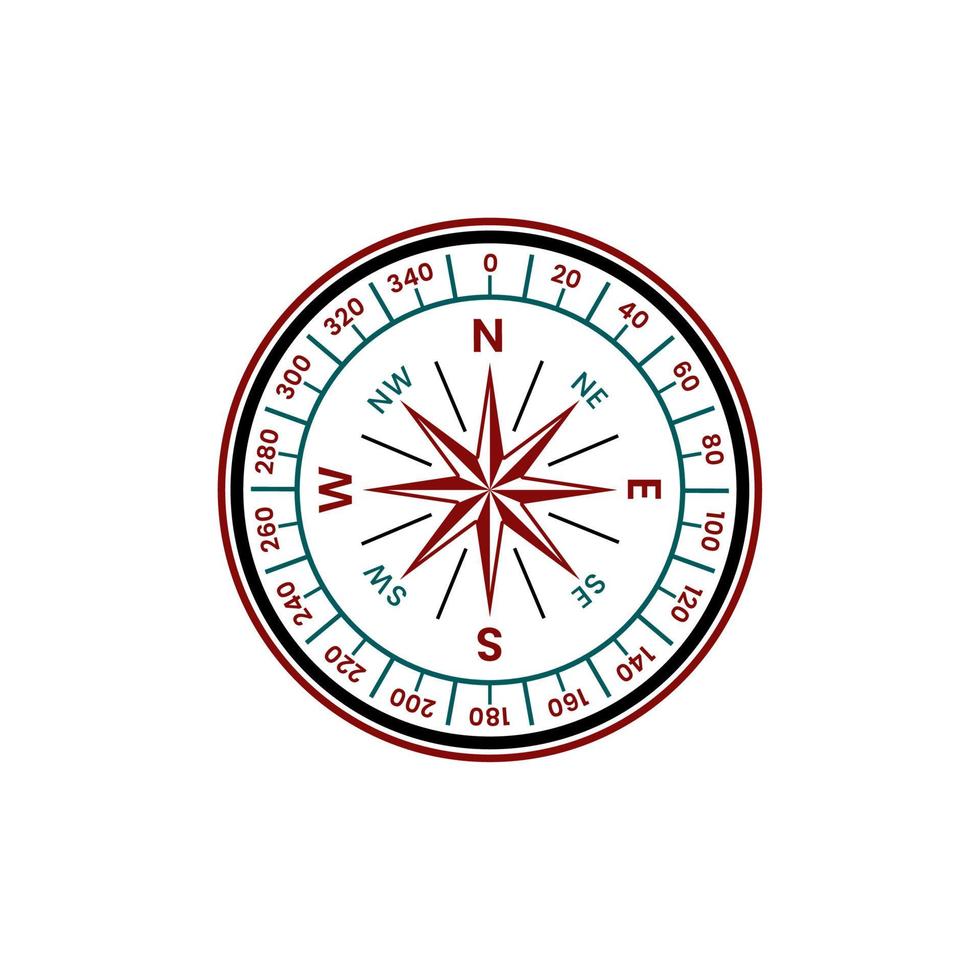 kompas illustratie vector ontwerp inspiratie