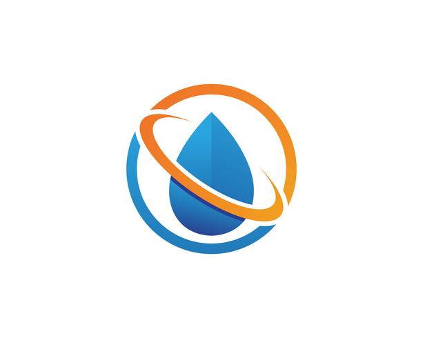 waterdruppel Logo Template vector illustratie ontwerp