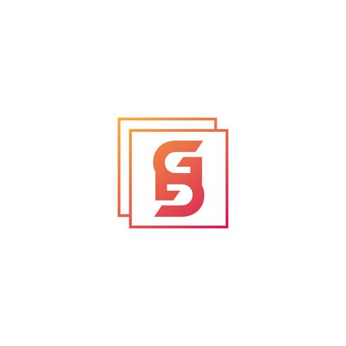 letter GS eerste logo sjabloon vector illustratie pictogram element