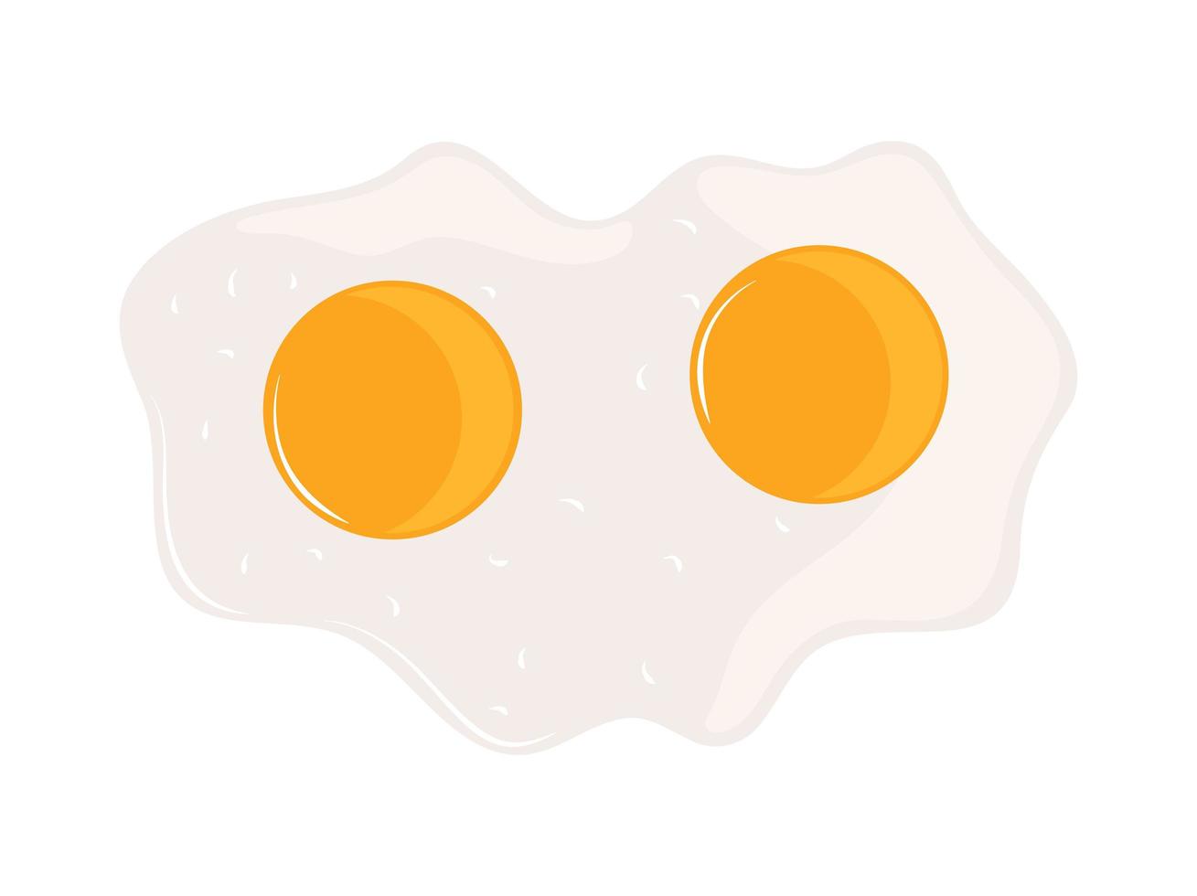 ontbijt gebakken eieren vector