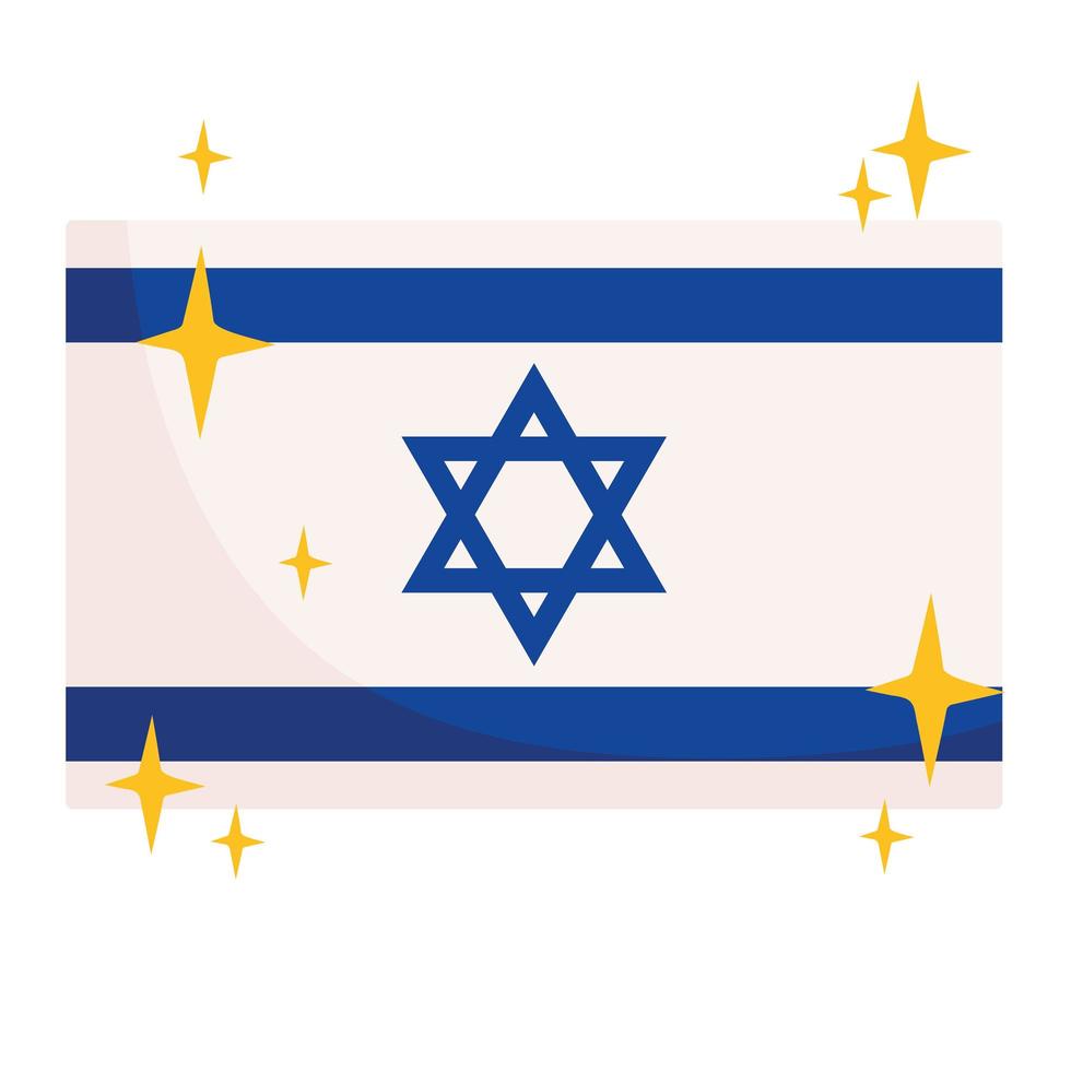 vlag van Israël vector