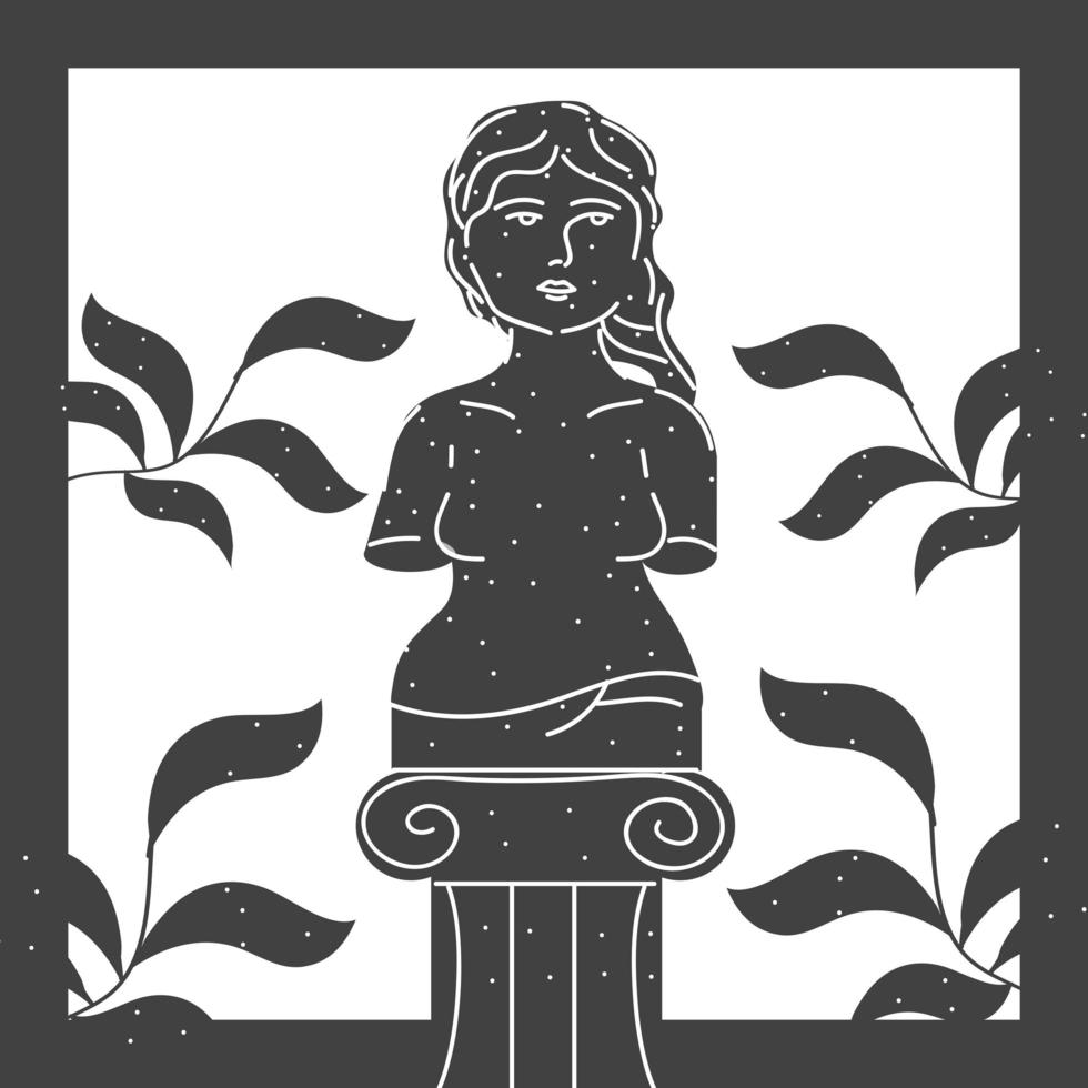 sculptuur van aphrodite vector