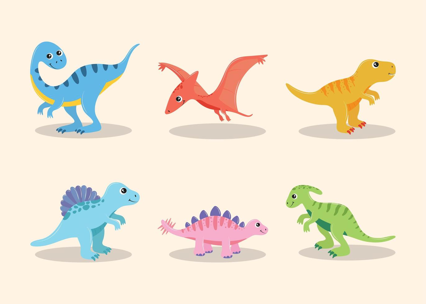 dinosaurussen vector set