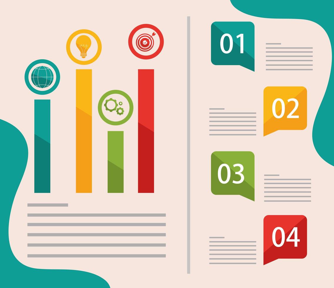 infographic bedrijfsstrategie vector