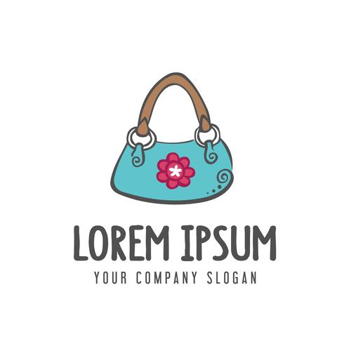 vrouwen tas accessoires logo. ontwerpsjabloon vector