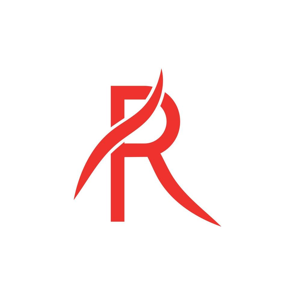 letter r logo vector