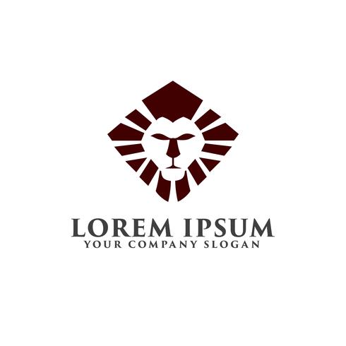 luxe leeuw logo ontwerpsjabloon concept vector