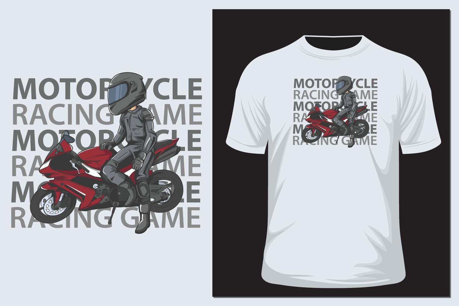 racer t-shirt vector