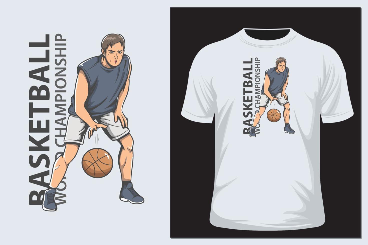 basketbal t-shirt vector