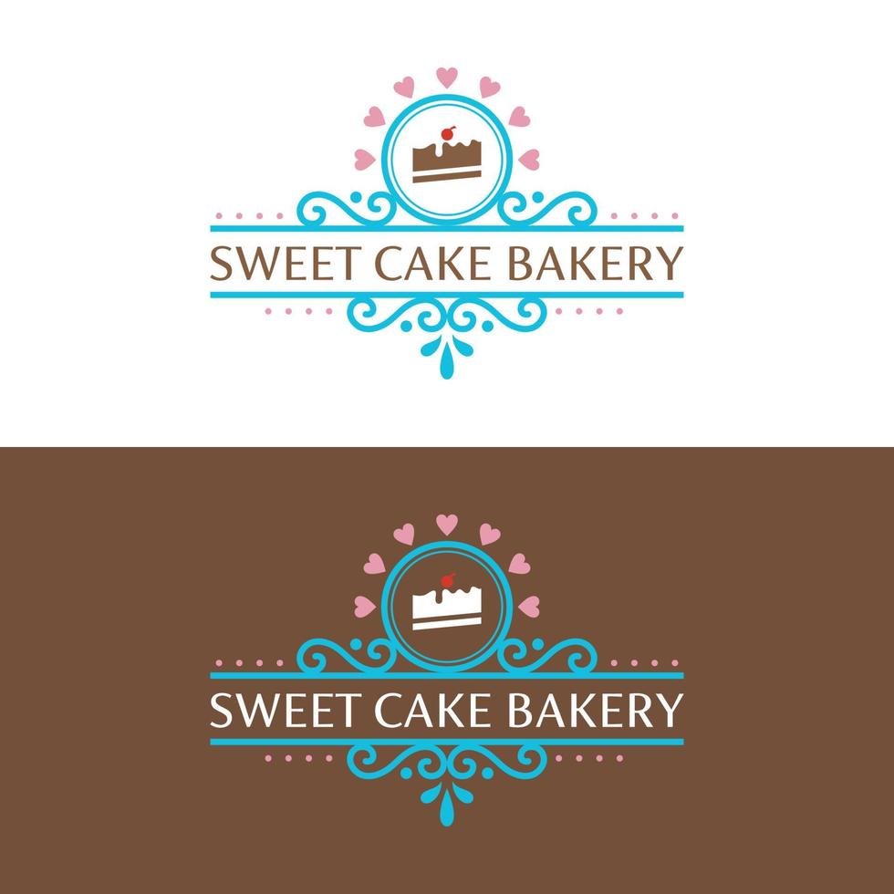 ontwerpsjabloon voor cake-logo downloaden vector