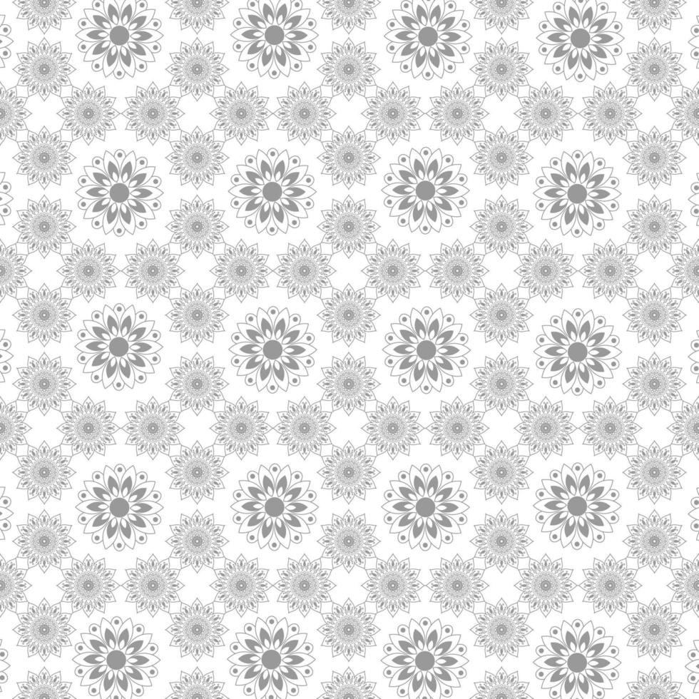 mandala geometrische patroon vector achtergrond. grijze en witte textuur vector in illustratie graphics vector