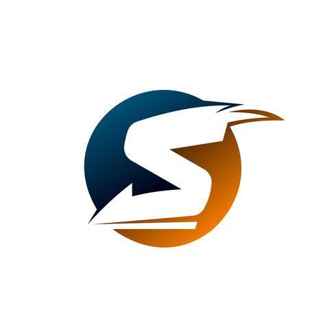 letter S cirkel logo ontwerpsjabloon concept vector