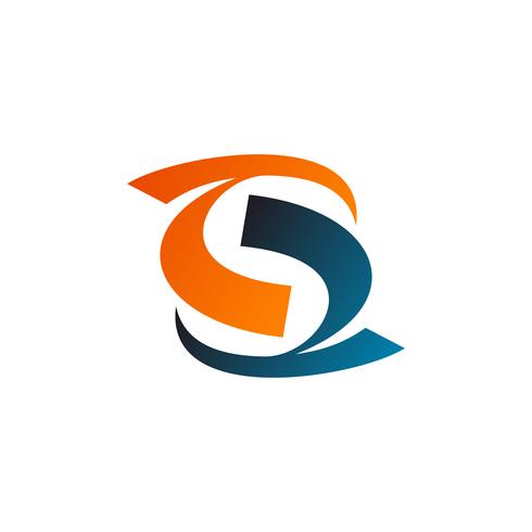 letter s logo, internet logo ontwerpsjabloon concept vector