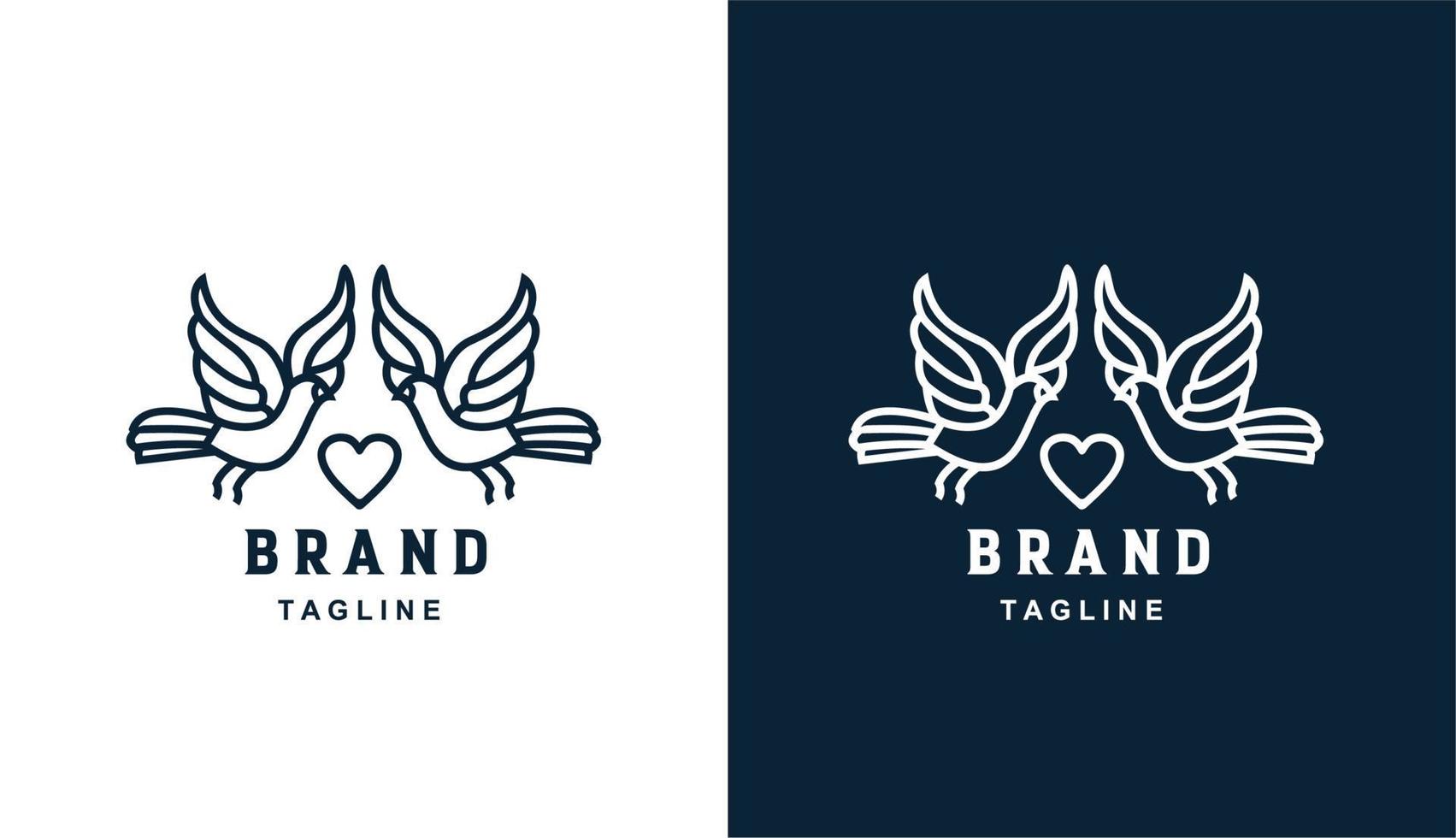 vector dove cross balance monoline minimalistisch eenvoudig logo perfect voor elk merk en bedrijf