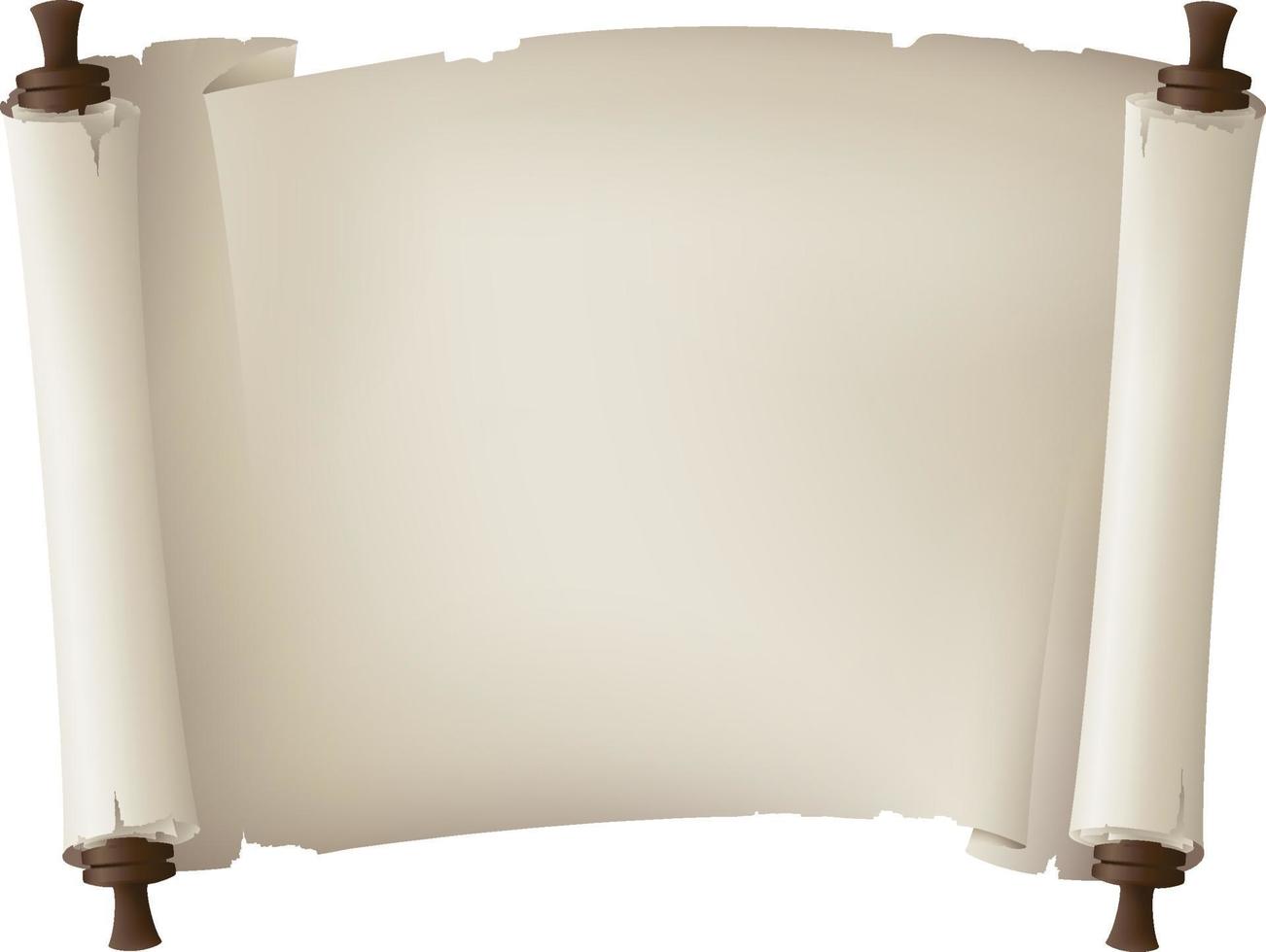 oude scroll papier banner.blanco vel. vector