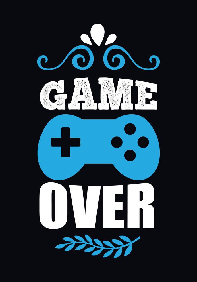 game over ontwerp vector