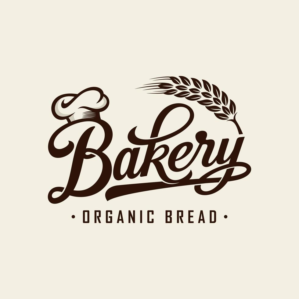 vintage retro bakkerij logo ontwerp vector sjabloon