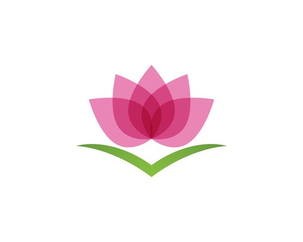 Lotus-schoonheidsteken voor Wellness, Kuuroord en Yoga. Vector illustratie